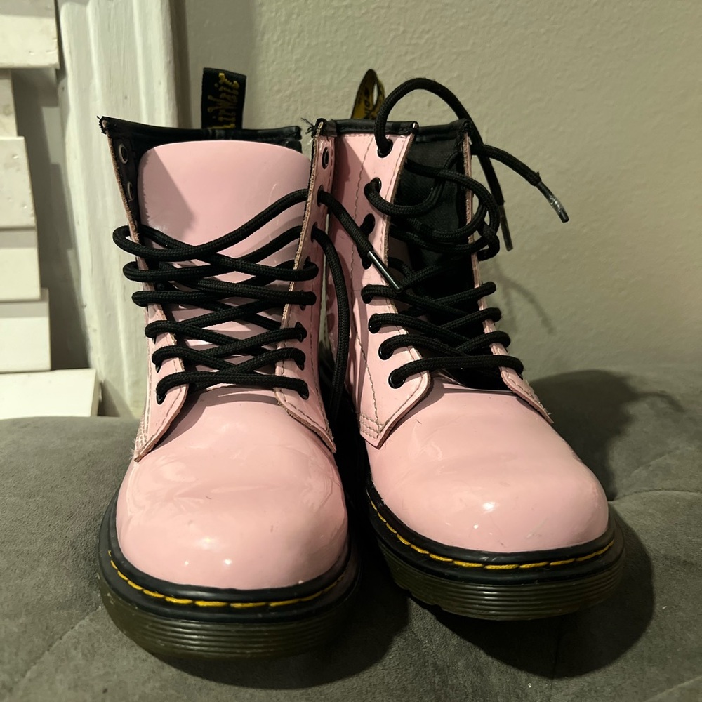 Dr. Martens Pink Combat Boots